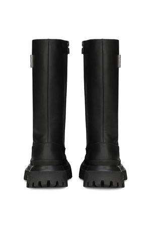 black leather boots DOLCE E GABBANA KIDS | D11213A344480999